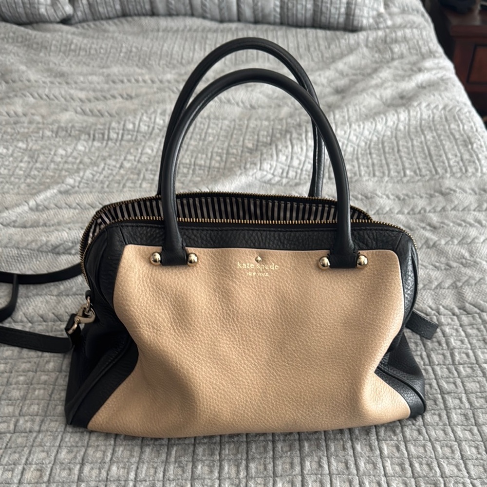Kate Spade Black and Tan Women's Bag